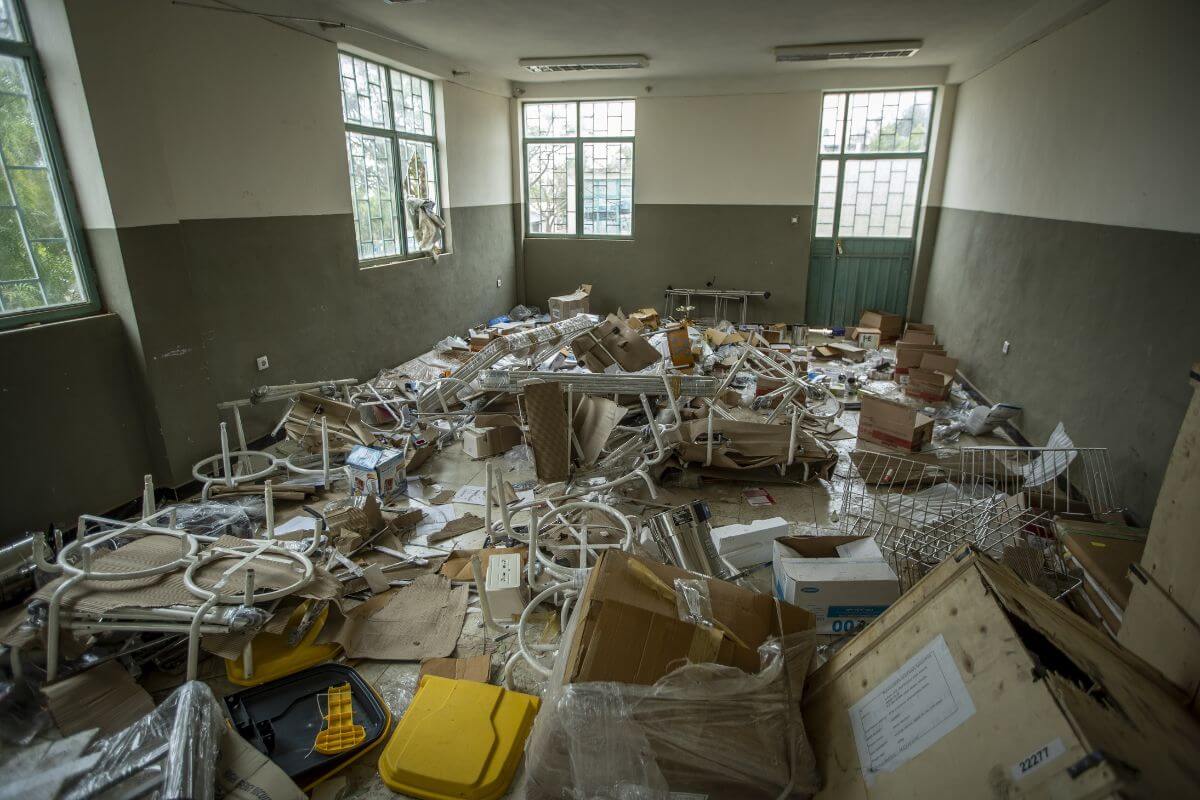 Verwoest ziekenhuis in Ethiopië